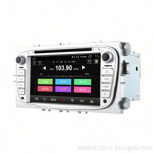 Wholesale Quad Core Android 6.0 car multimedia GPS For Ford Focus Mondeo 2004 - 2011 built in wifi 4G LTE support rear camera